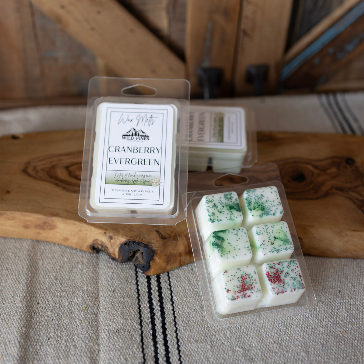 Cranberry Evergreen Soy Wax Melts - Winter Collection