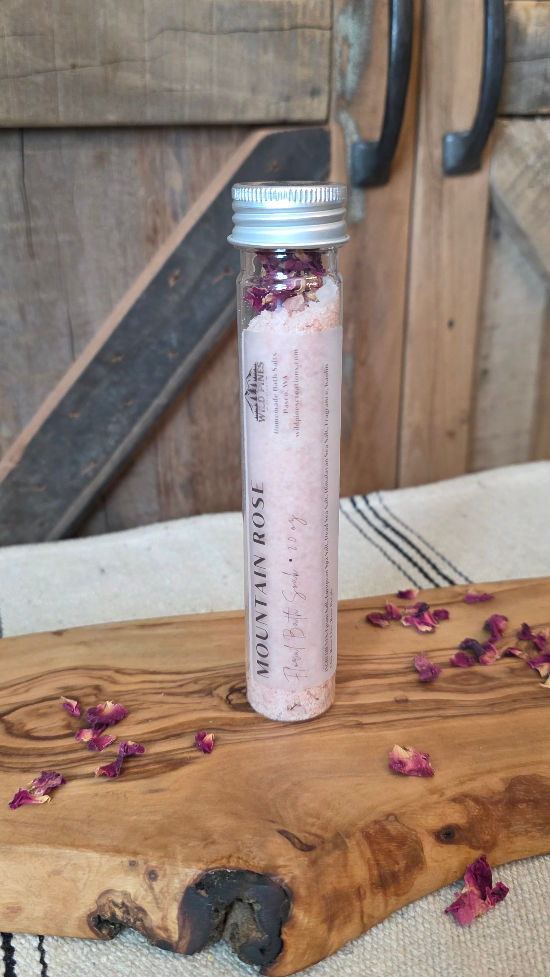 Mountain Rose Bath Salts - 2 oz Tube
