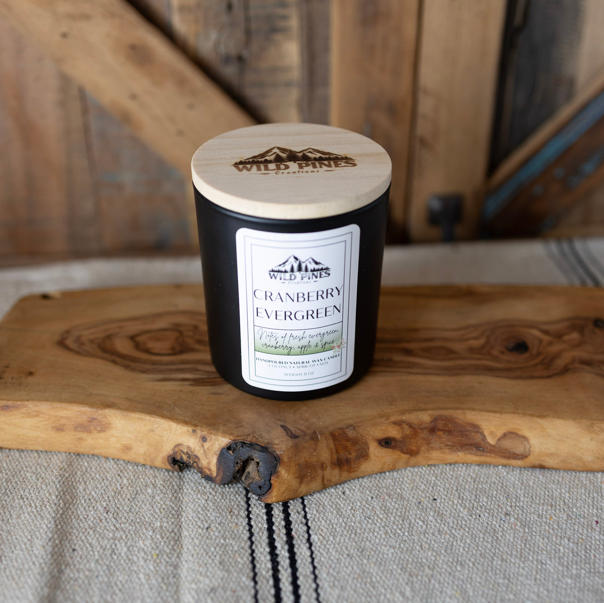 Cranberry Evergreen Candle